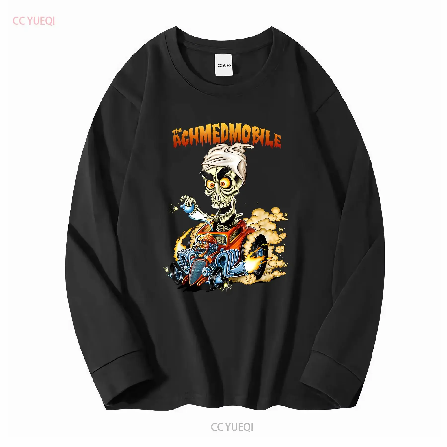The Achmedmobile Jeff Dunham Black T Shirt XXL Show long sleeves vintage Washed Comfortable Stylish homme Top For Everyday Wear