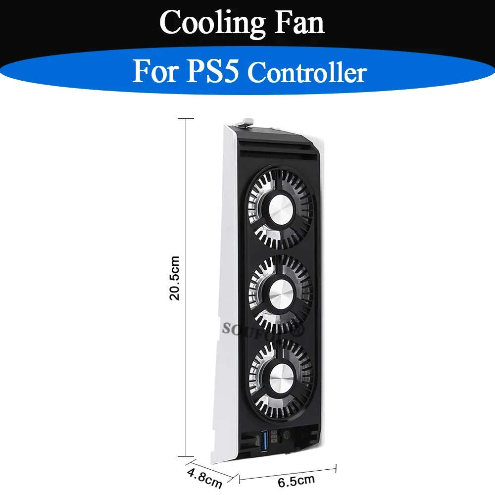 New For PS5 LED Cooling Fan with USB3.0 Hubs 2 Quiet Cooler Fan Speed Adjustment For PS5 Disc&Digital Edition Gaming Accessories