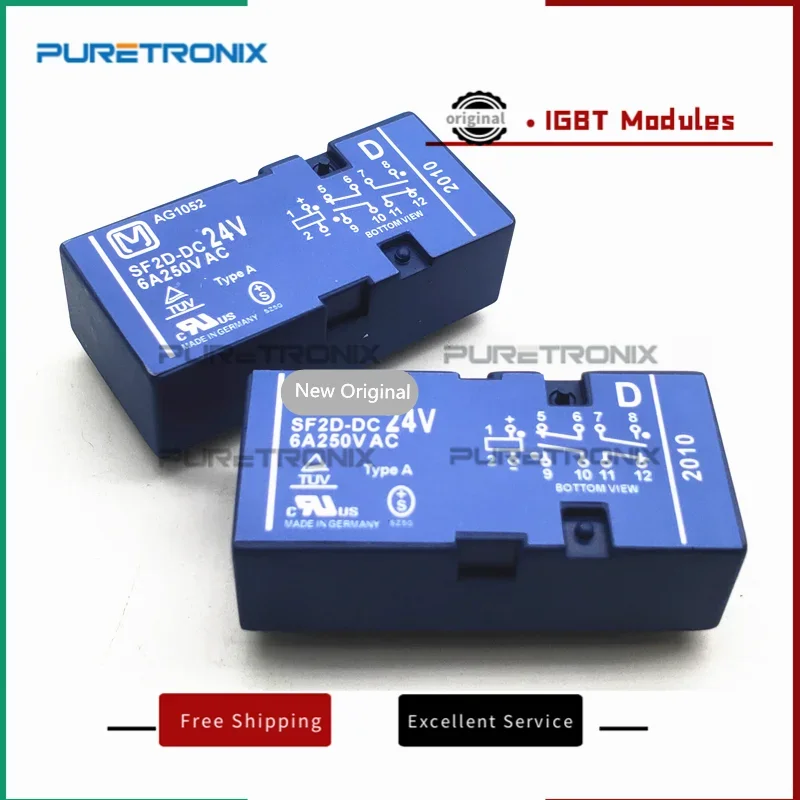 SF2D-DC24V جديد الأصلي 24 فولت 24VDC التتابع