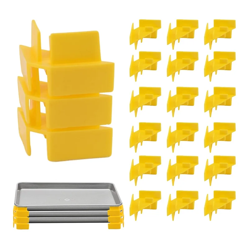 Y42A-Tray Stackers,24Pcs Tray Stackers, Tray Stackers Sets For Harvest Right Freeze Dryer Accessories Cabinet Pantry