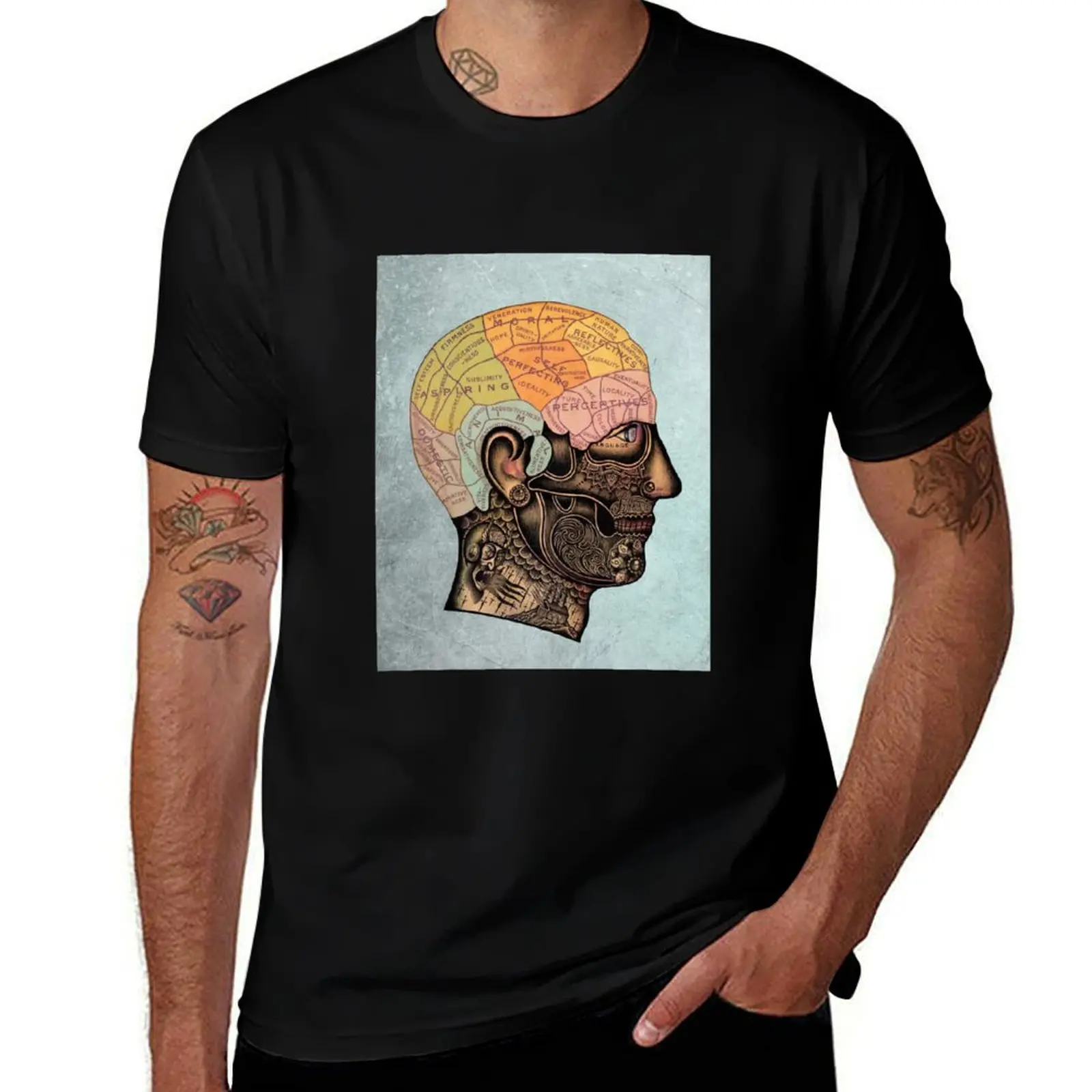 

Brain Anatomy T-Shirt g man t shirts for men cotton tshirt 100% T-Shirt