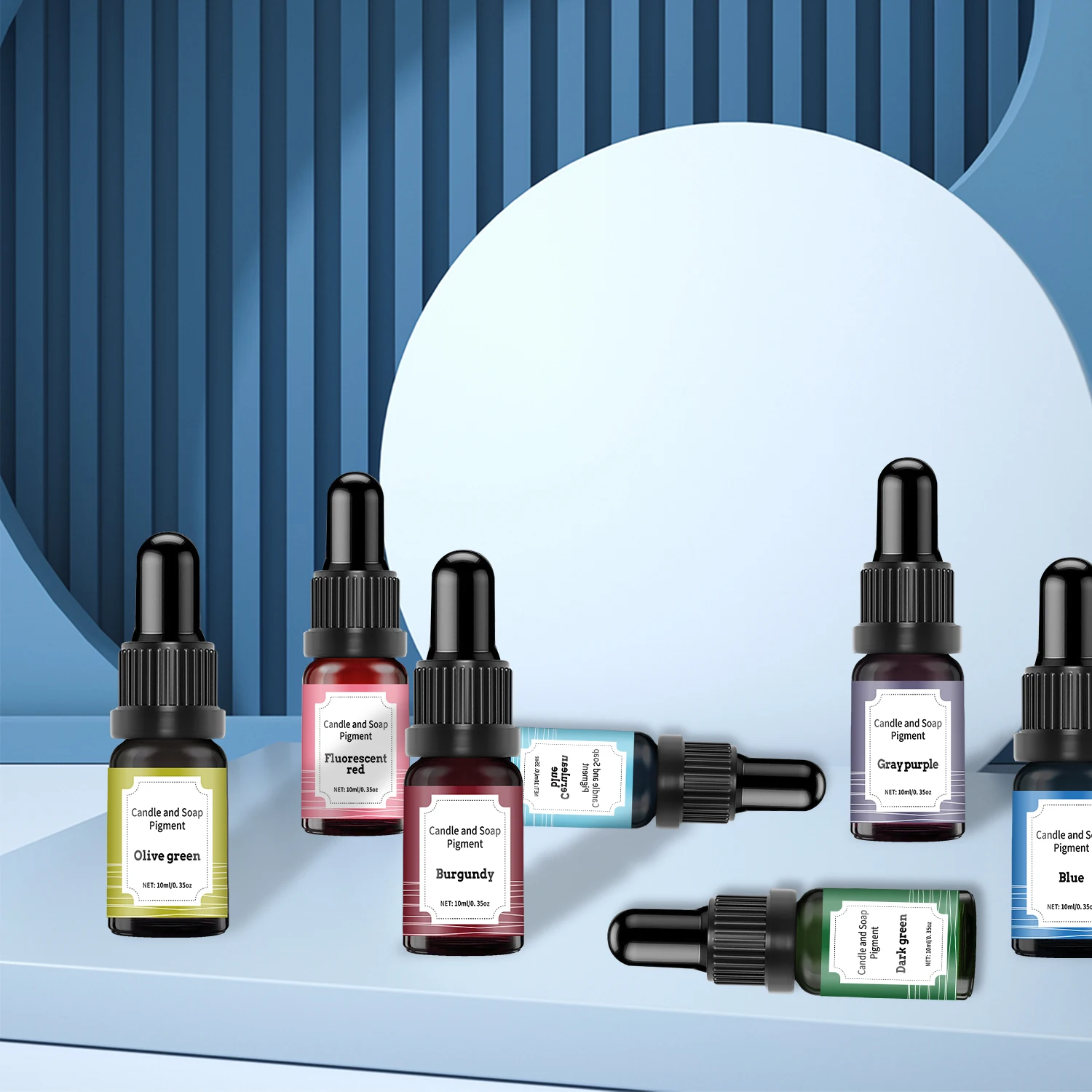 10ml 양초 염료 액체 안료 에센스 DIY 양초 비누 착색제 양초 공예 제작을위한 수제 공예 수지