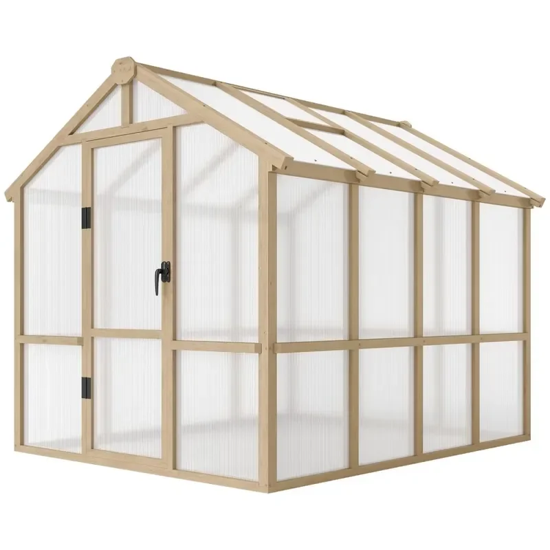 Wooden Walk-in Greenhouse Kit