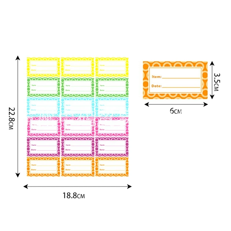 Self-Adhesive Labels School Children School Name Labels For Labelling, Folder Spine, Self-Adhesive