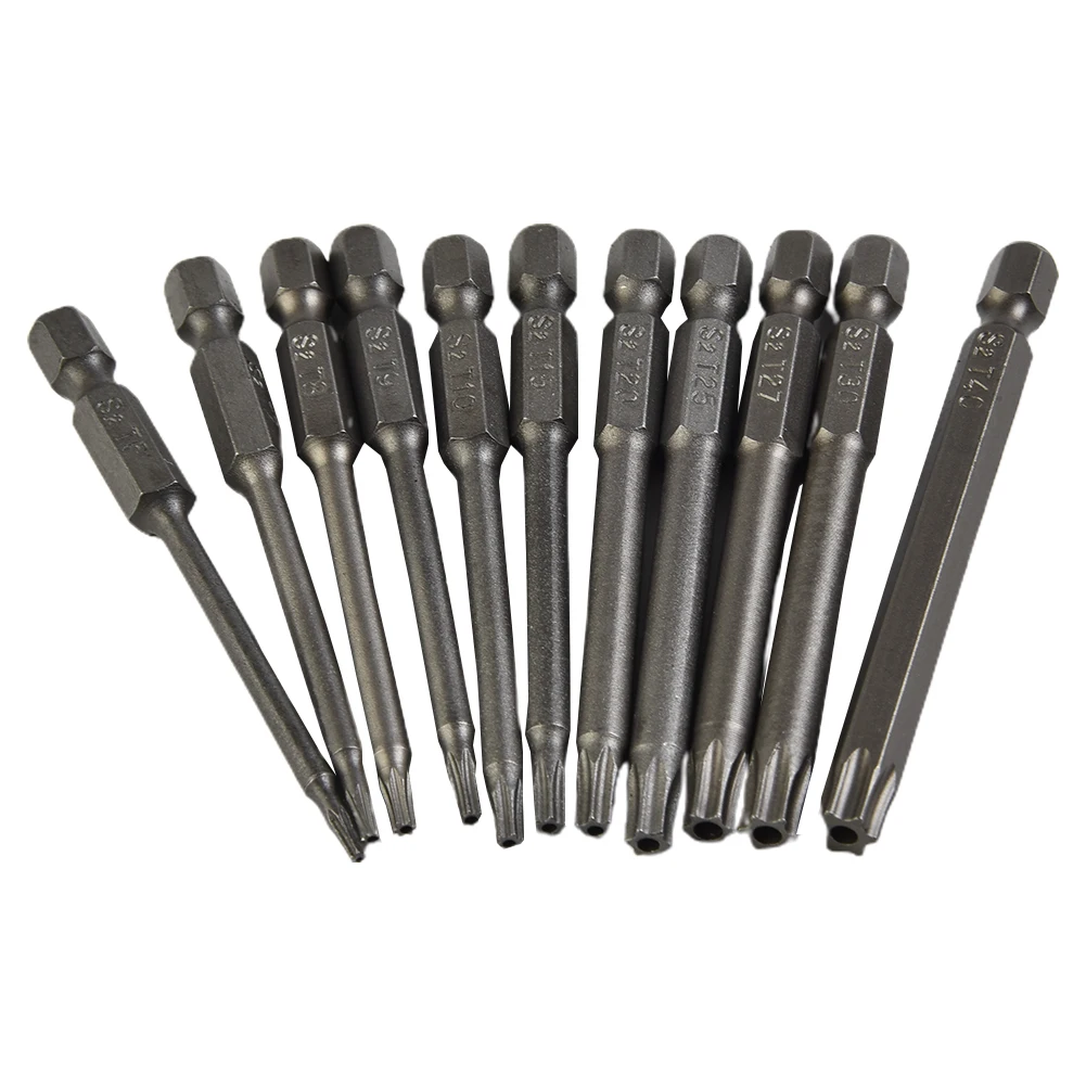 

11pcs Torx Screwdriver Bit Set Hex Security Magnetic Head 75MM Extra Long Electric Screwdrivers Hand Drilling Tools