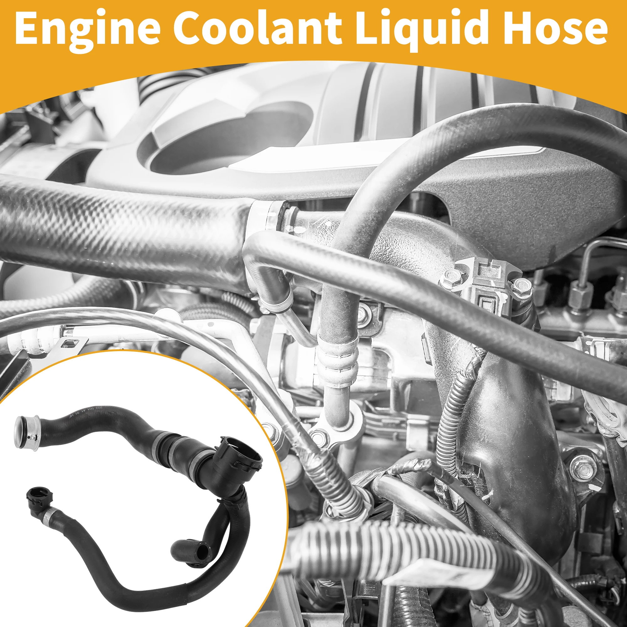 

UXCELL Engine Coolant Liquid Hose for Mercedes Benz S500 4.7L 2014-2017 No.A2225014191