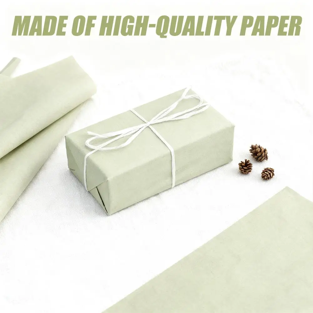 50 Sheets Sage Green Tissue Paper Bulk Wrapping Tissue Paper For Gift Bags Gift Wrap For Birthday Wedding Crafts Holiday Flowers