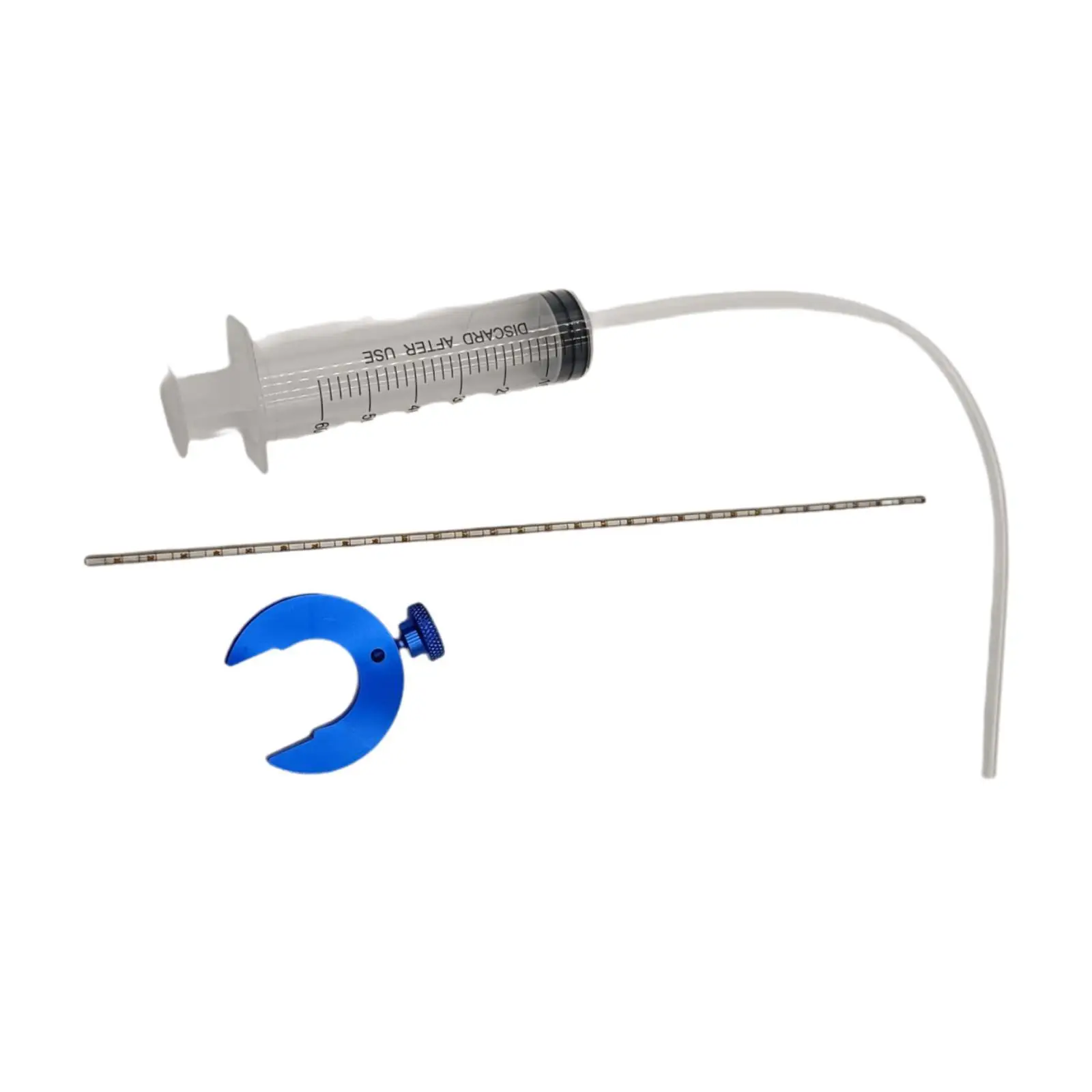 

Motorcycle Fork Oil Level Tool Measurement with Adjustable Ring Syringe Capacity 60ml Fork Oil Level Gauge Tool Adjuster