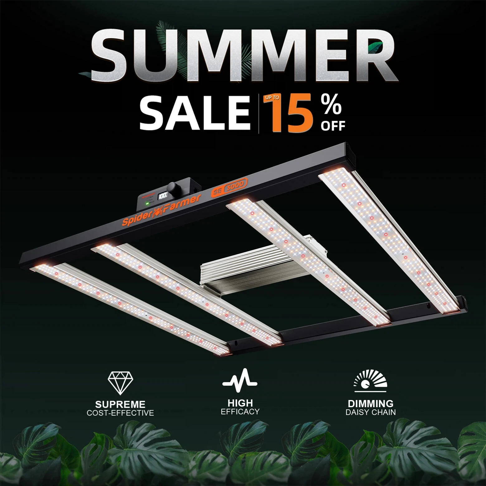 Grow Tent 4X4 - Lampe de culture LED Spider Farmer