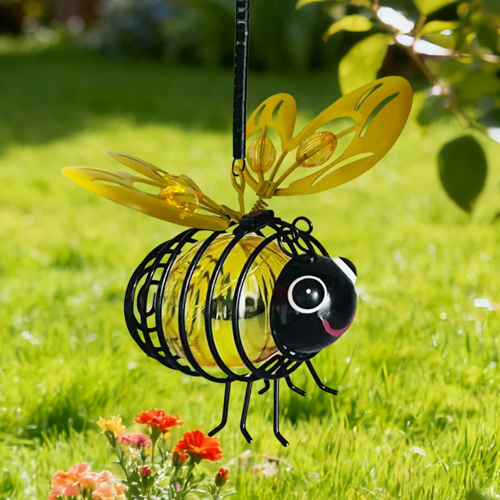 In-Sect Simulation Light Wear-resistant Solar Hanging Flying Insects Lamp Simulation Flying Animals Lights for Outdoor