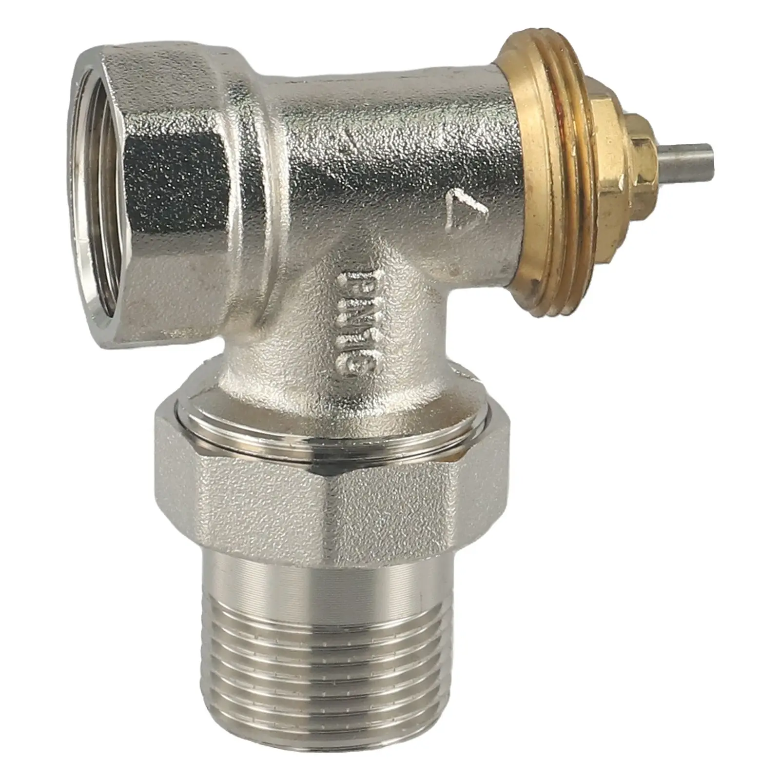 DN20 Thermostatic Valve Self-Regulating Valve Vertical Installation Ambient Temperature Sensing Brass Construction