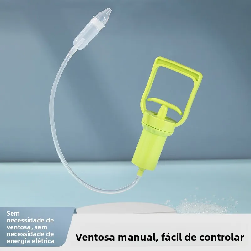 新生児用鼻吸い器-手動式-鼻水吸引器-プルアウト式-鼻水クリーナー-鼻づまり除去器-新型