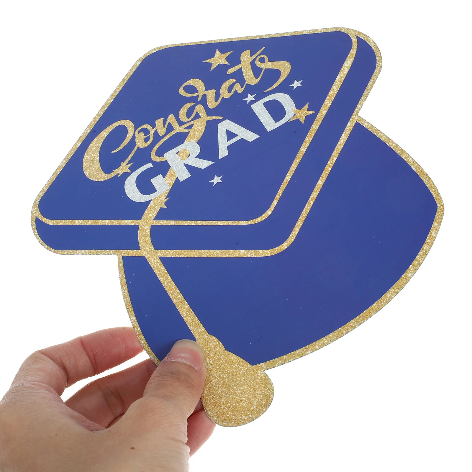 

10Pcs Graduation Cap Shaped Greeting Cards Blank Paper Cards for Congratulations Party Invitations and Blessing Gifts