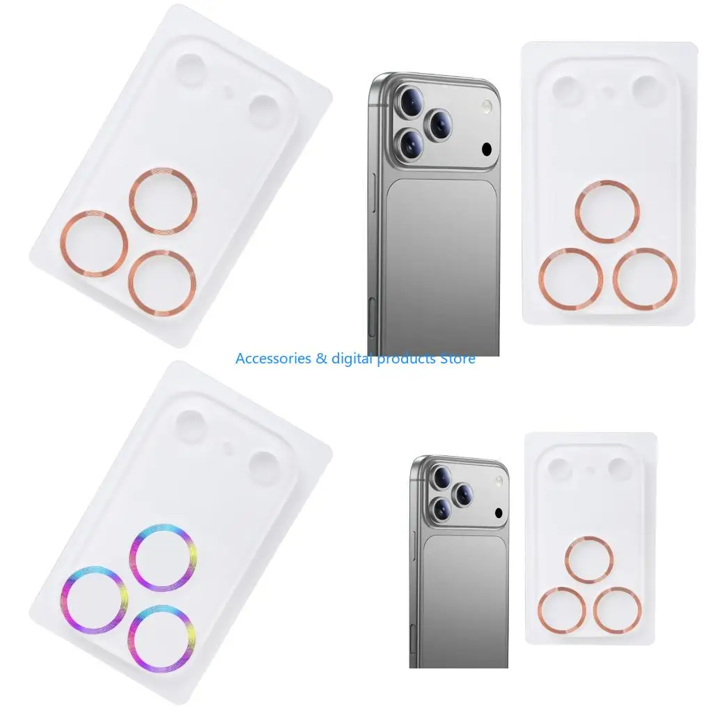 77JD Tempered Glass Lens Guard Precisions Engineered Cut Fingerprint Resistant Coating for Phone 17 Camera