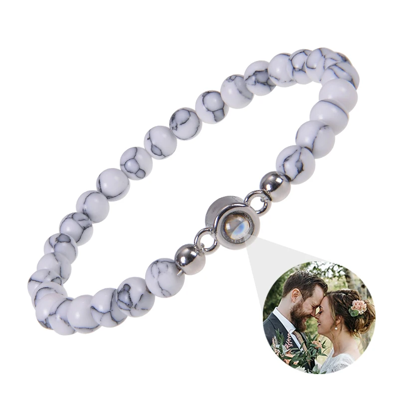 Personalisiertes Armband mit Bild im Inneren, Projektionsarmbänder mit Fotos, Bildarmband, personalisierte Erinnerungsgeschenke
