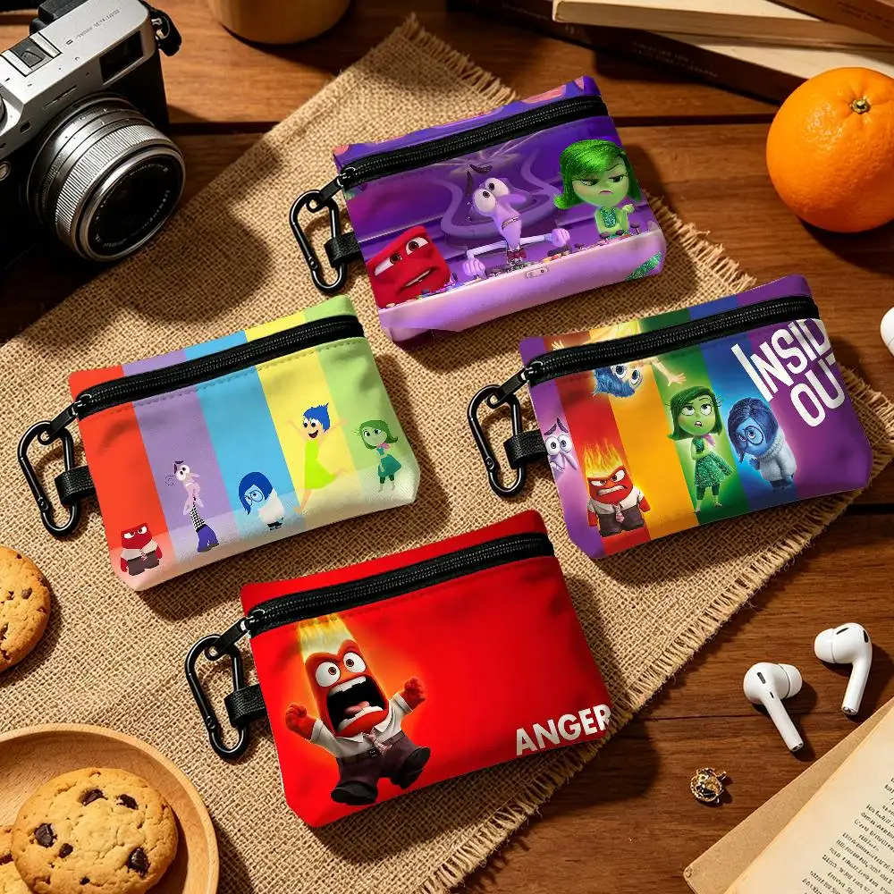 I-InsideS O-Out Fashion Wear-resistant Oxford Cloth Coin Purse Portable Backpack Hanging Card Storage Bag