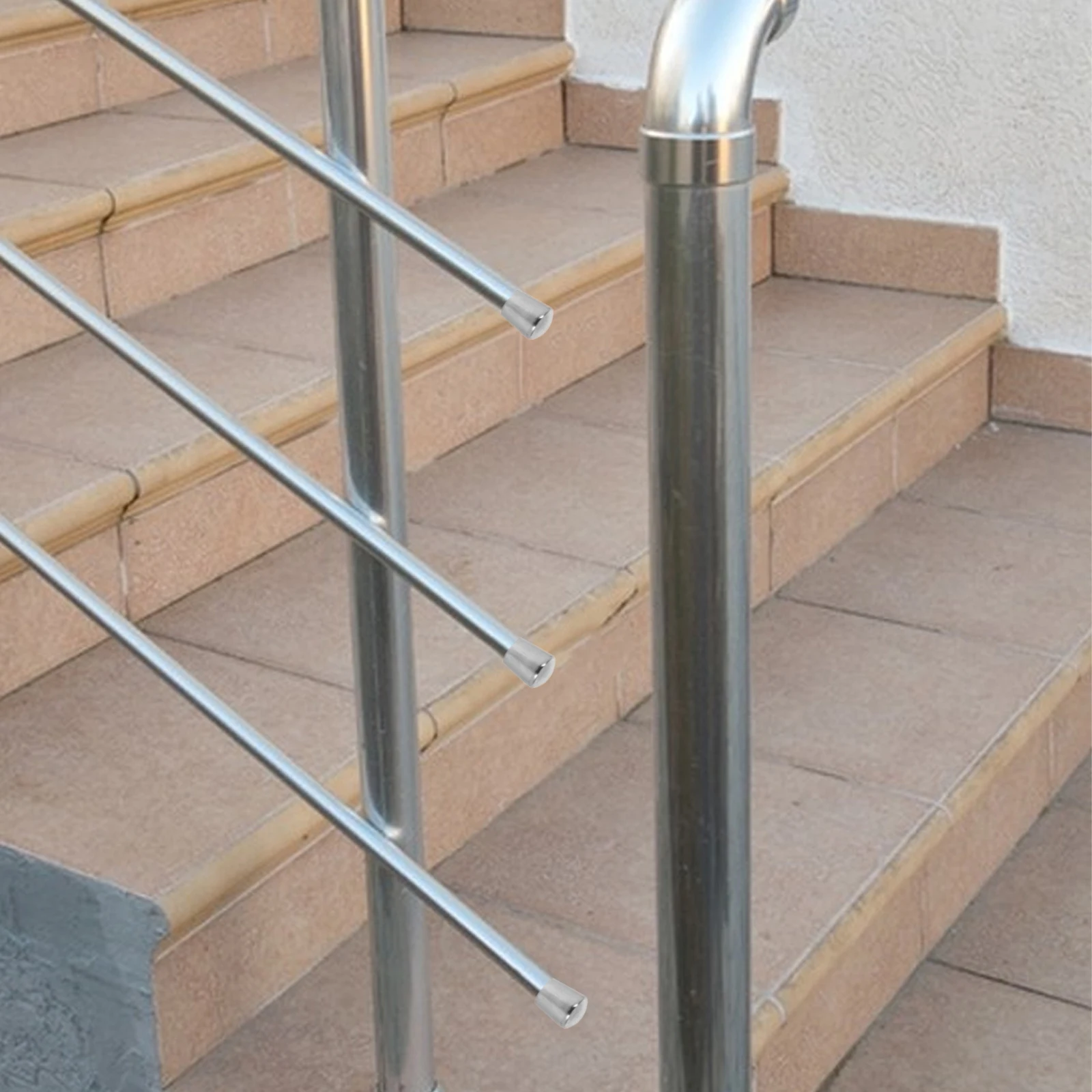 2 шт., торцевые заглушки для перил из нержавеющей стали