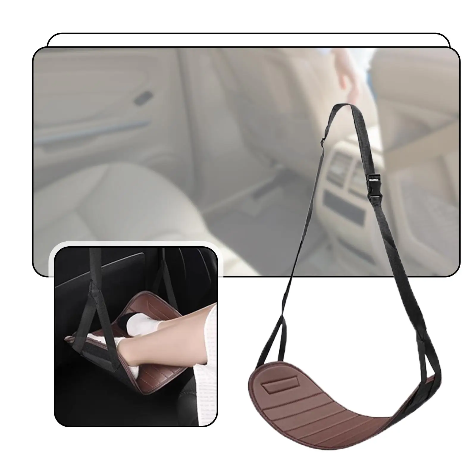 Car Seat Footrest for Kids Comfortable Rear Seat for Children Portable
