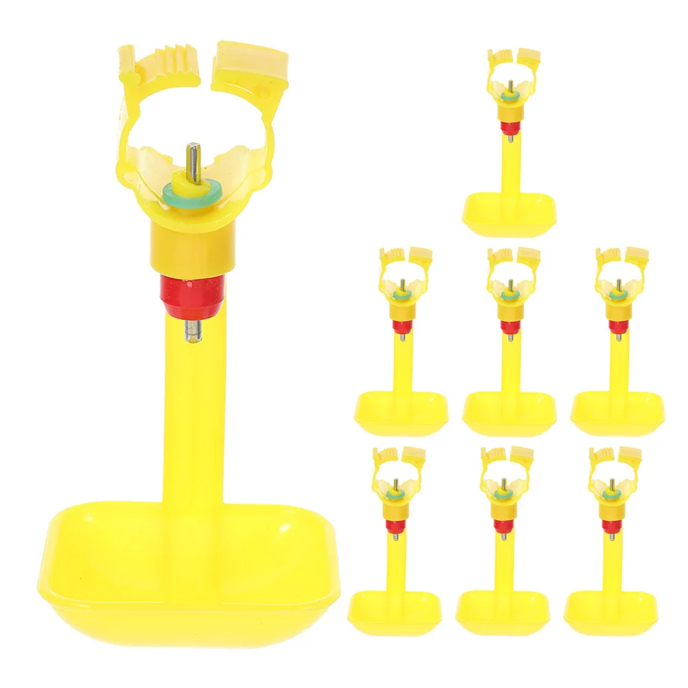 

8pcs Chicken Automatic Waterer Feeder For Chickens Pigeons Quail Farm Household Use Chicken Waterer Poultry Feeding