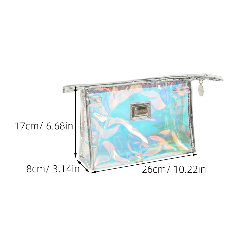 حقيبة مكياج منظم أدوات الزينة للسفر مقاومة للماء، حقيبة ذات سعة كبيرة، تخزين متين، سحاب للإغلاق، مقاومة للأوساخ #4