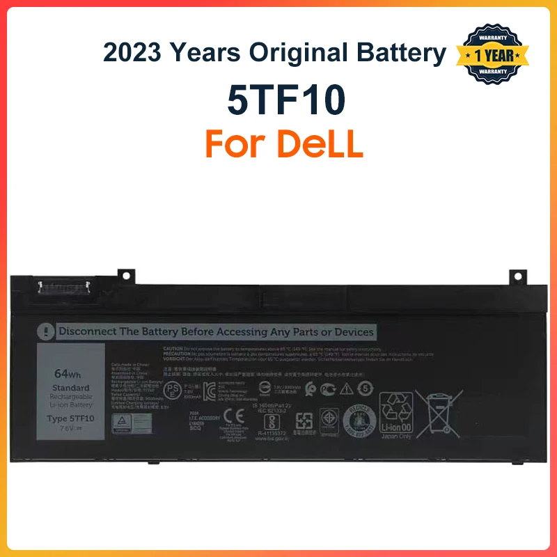 

5TF10 Laptop Battery For Dell Precision 7730 7740 7530 7540 P34E P74F P34E001 P34E002 P74F001 P74F002 7.6V 64WH