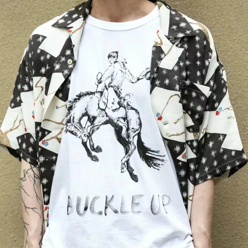 New Arrival VISVIM 23SS Japan Hand Dyed Hawaiian Blossom Rich Short Sleeve Shirt for Men