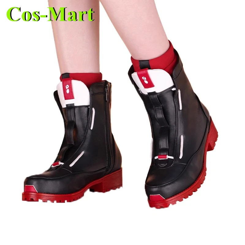 Cos-Mart Game Arknights Exusiai the New Covenant Shoes Cosplay Short boots Role Play Clothing Game Props Shoes