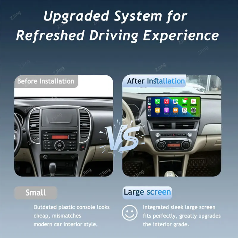 For Nissan Sylphy 2008 - 2012 GPS Navigation 12.3 inch Wireless CarPlay Bluetooth 4G Auto Tools Touch Screen Head Unit QLED IPS