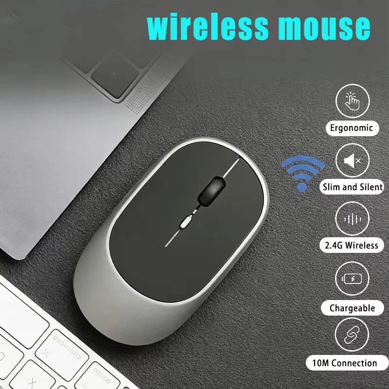 Wireless Mouse USB Rechargeable Ergonomic Adjustable DPI Office Silent 2.4G Bluetooth Optical Electric Mouses Game Office