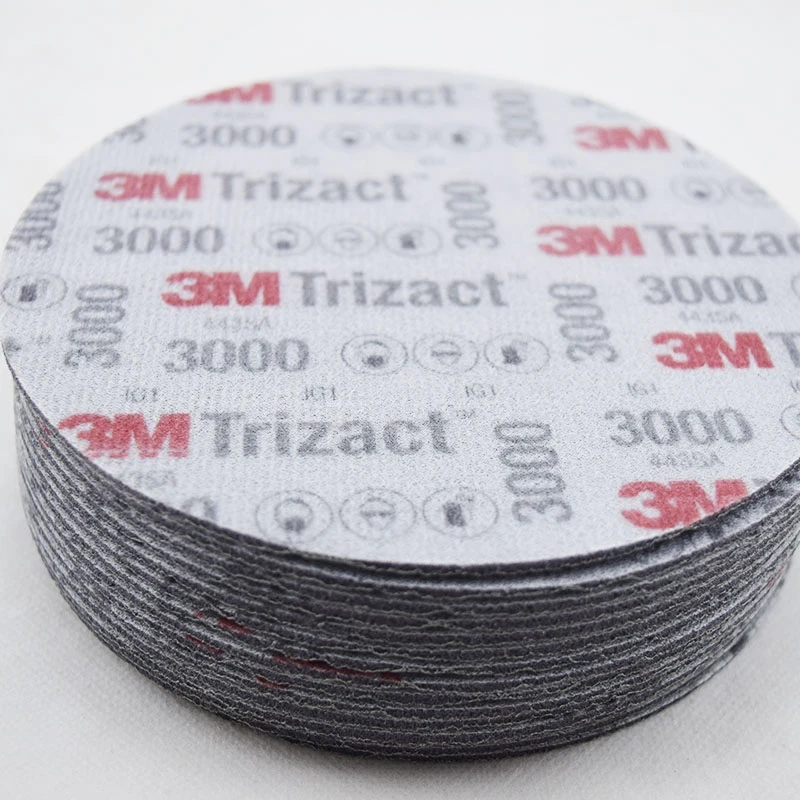 3m Trizact الهرم القرص الإسفنج الصنفرة P3000 P5000 الدقة طحن 6 "152 مللي متر لتلميع طلاء السيارات السيارات