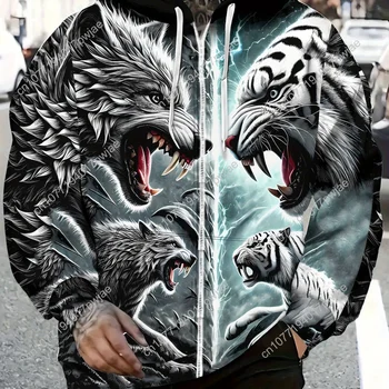 เสื้อฮู้ดแขนยาวมีซิปสำหรับผู้ช...