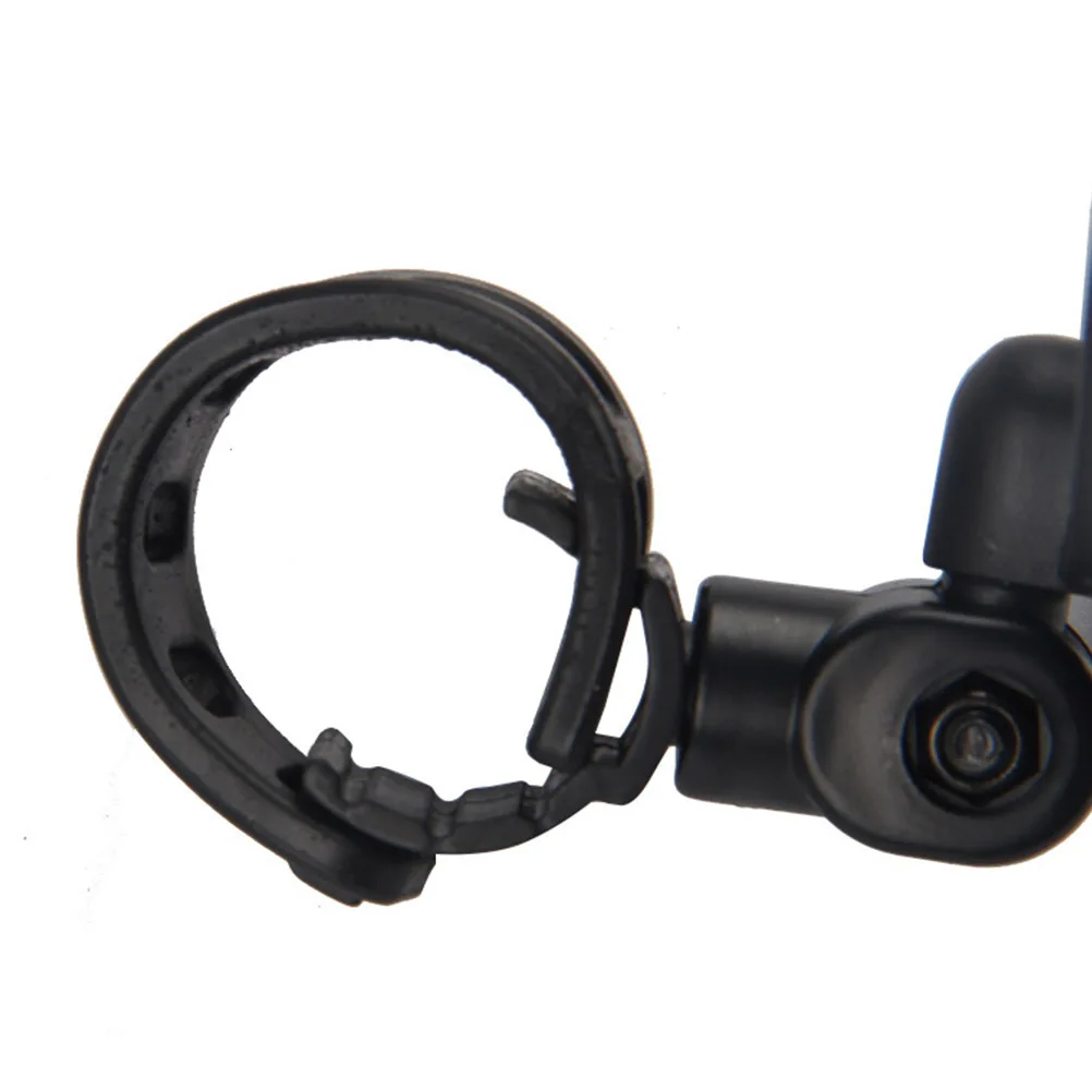 2Pcs Durable Rear View Mirror for Bike Adjustable Belt Large Lens Scratch Resistant 360 Degree Rotating Cycling Safety