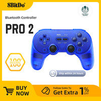 8Bitdo Pro 2 Hall Effect Joystick Bluetooth Controller Wireless Gamepad for Switch PC macOS Android Steam Raspberry Pi