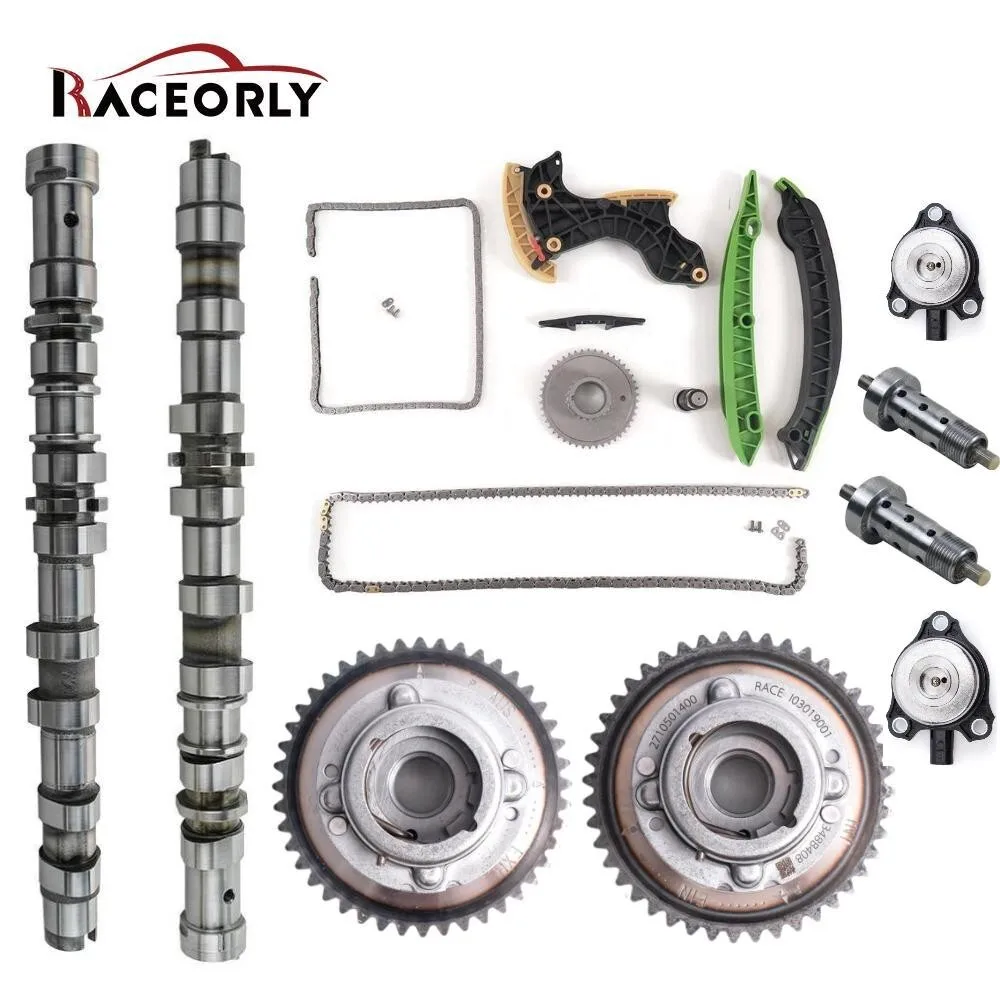RACEORLY M271 Camshaft Timing Chain VVT Kit For Mercedes C200 W204 1.8T