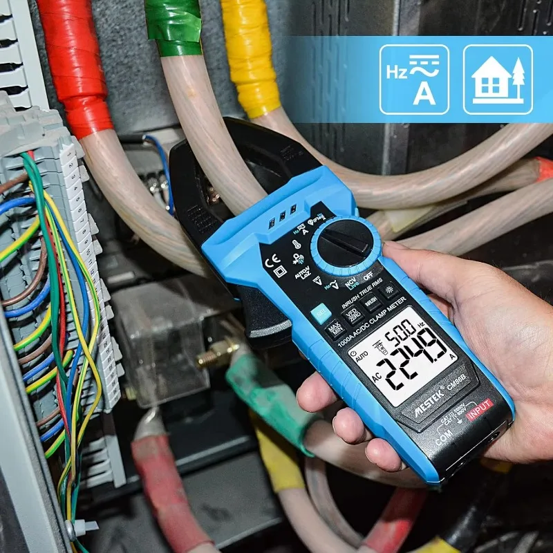 MESTEK 1000A AC/DC Current Amp Meter, Multimeter Voltage Tester, Measures Temperature Capacitance Resistance Diodes Continuity