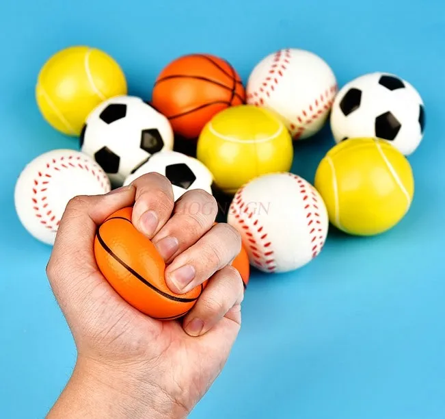 12 pezzi di palla in spugna morbida e solida, racchetta elastica, basket, calcio, tennis, mini palla per asilo giocattolo per bambini