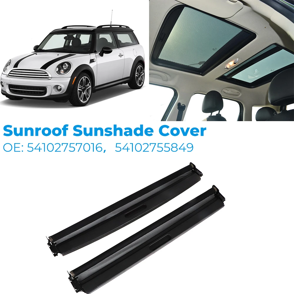 

Car Front +Rear Sunroof Sunshade Curtain Cover Assembly 54102757016 54102755849 For BMW Mini R55 R56 R60 Cooper S One JCW 2007