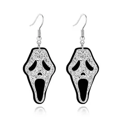 Halloween Earrings Funky Spooky Quirky Earrings Poison Jewelry Creepy Halloween Earrings Halloween Skeleton kull Head Earrings