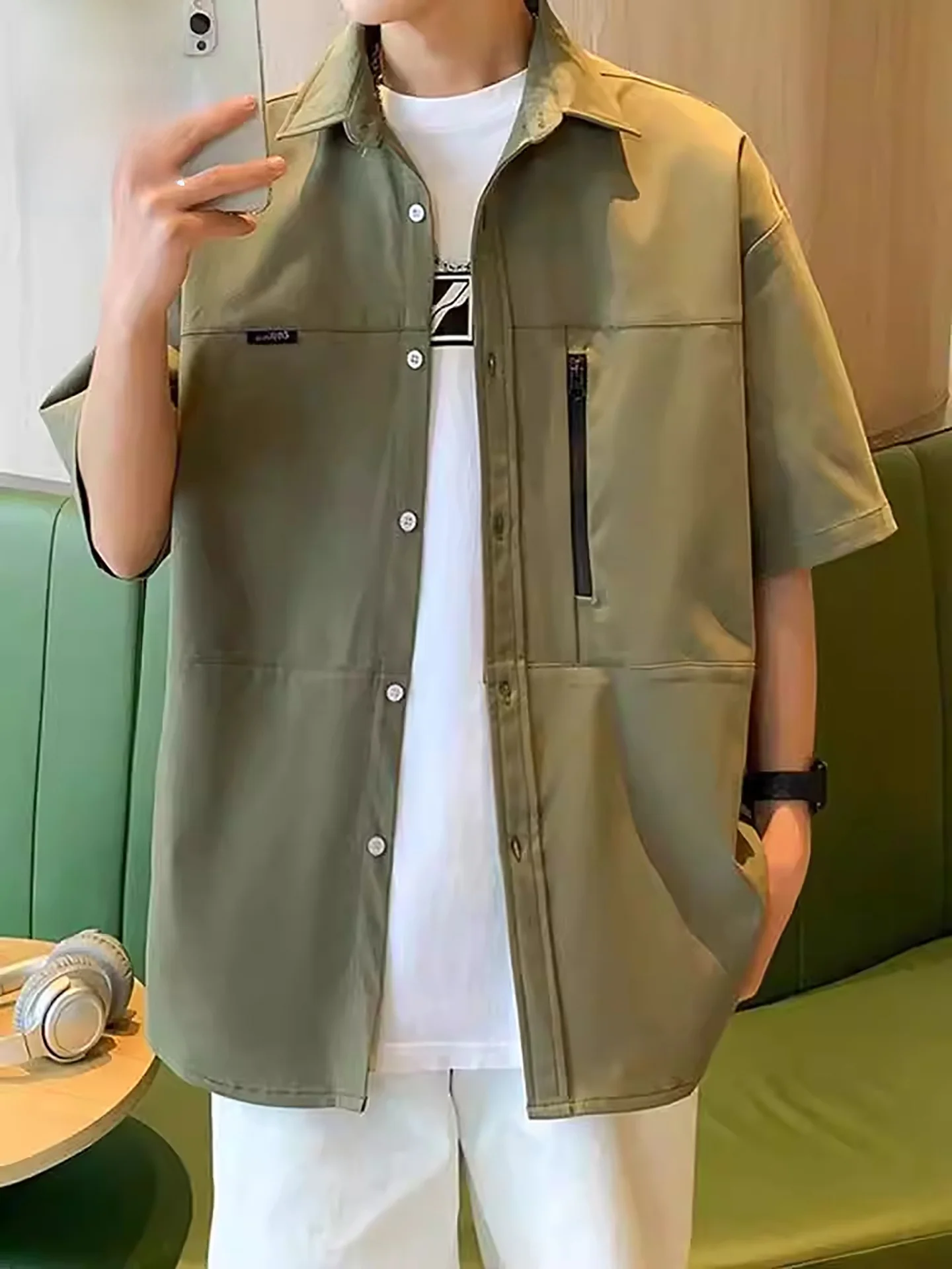 

Мужская рабочая куртка TUCANO с коротким рукавом, летняя, свободного кроя, с рукавом до локтя, модный бренд, дышащий полиэстер