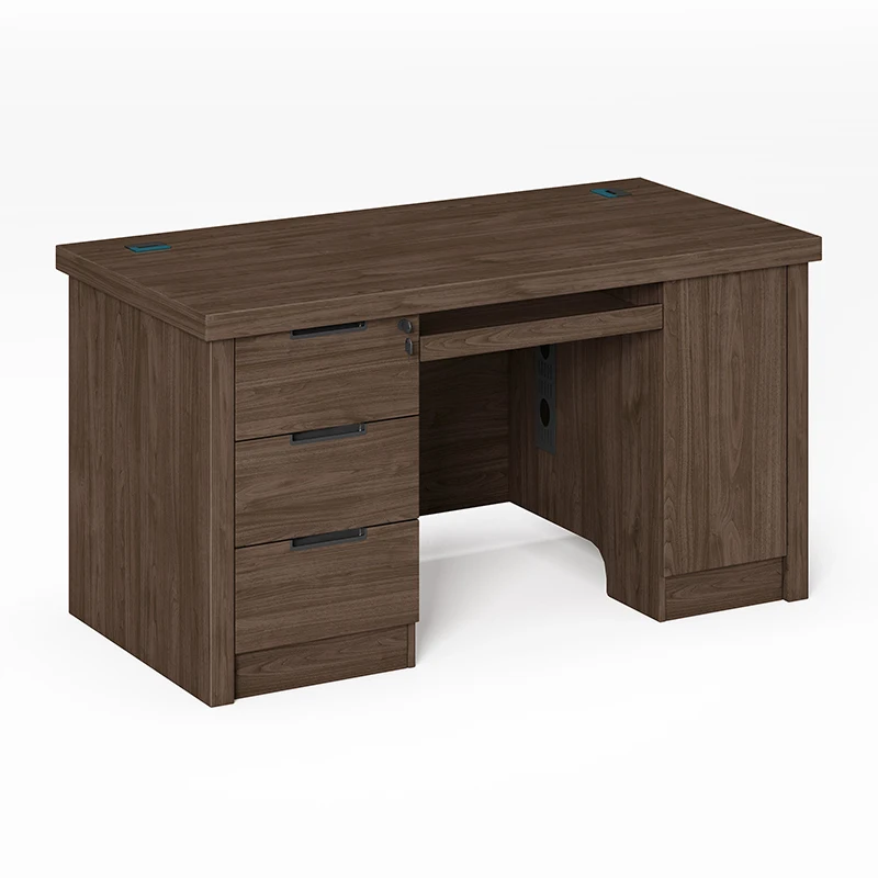 Luxury Modern Single Computer Desk for Office Bedroom or Financial Teachers' Home Use Thickened Steel Desktop