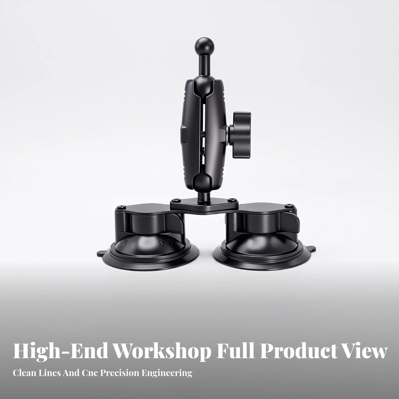 Holder Aluminum Alloy Phone Holder with Suction Cup Car Mount with Ball Joint Long-Lasting for Drivers