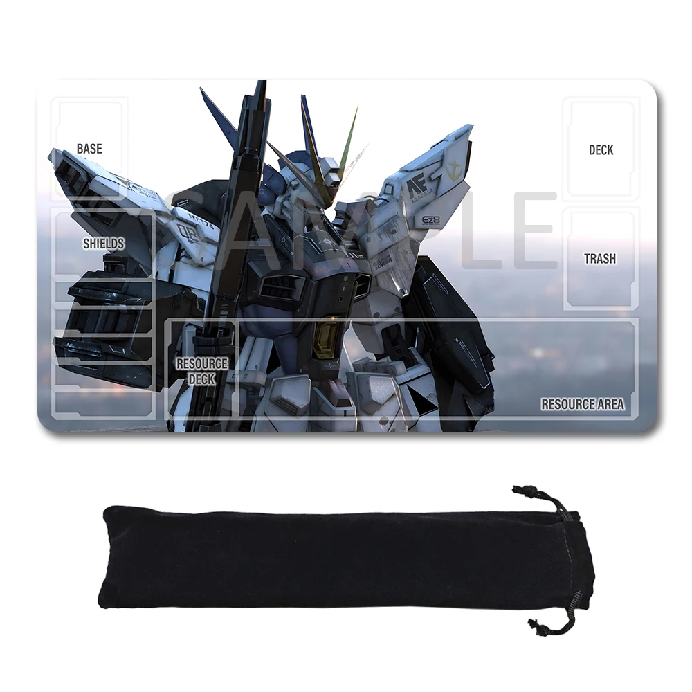 

Игровые коврики GCG со зонами — игровые коврики 24 x 14 дюймов, совместимые с игроком Gundam, неофициальный коврик для карточных игр, сумка для хранения GD5101411