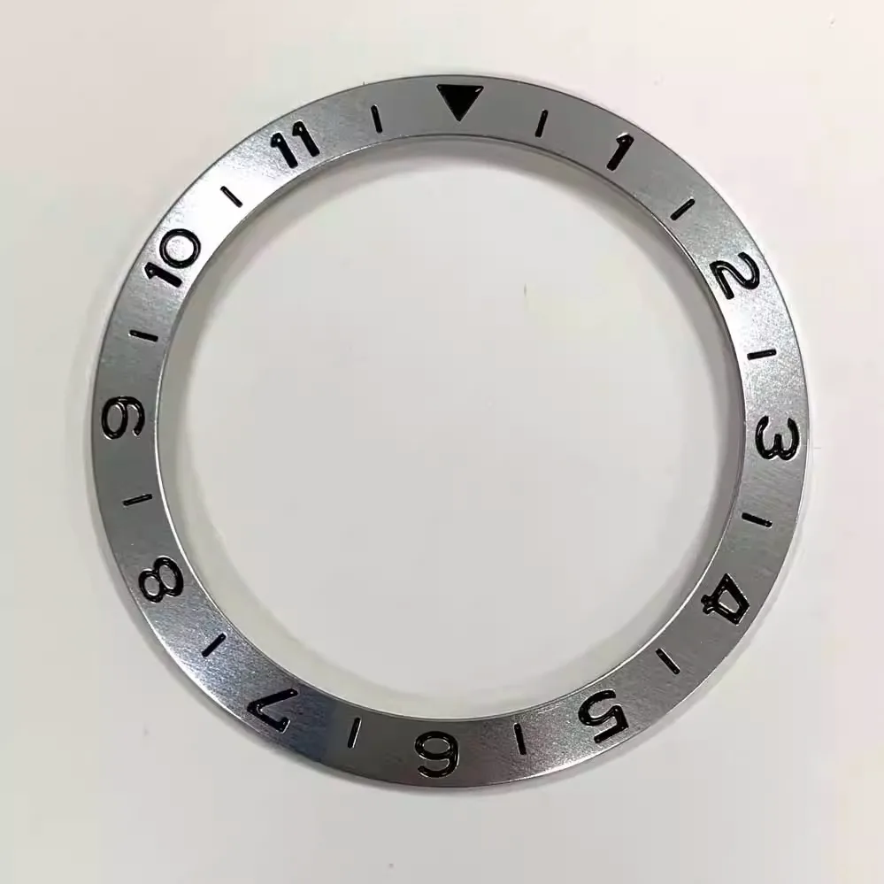 38mm aluminum ring GMT1-11 font outer diameter 38mm inner diameter 30.5mm, suitable for the store water ghost 40mm case