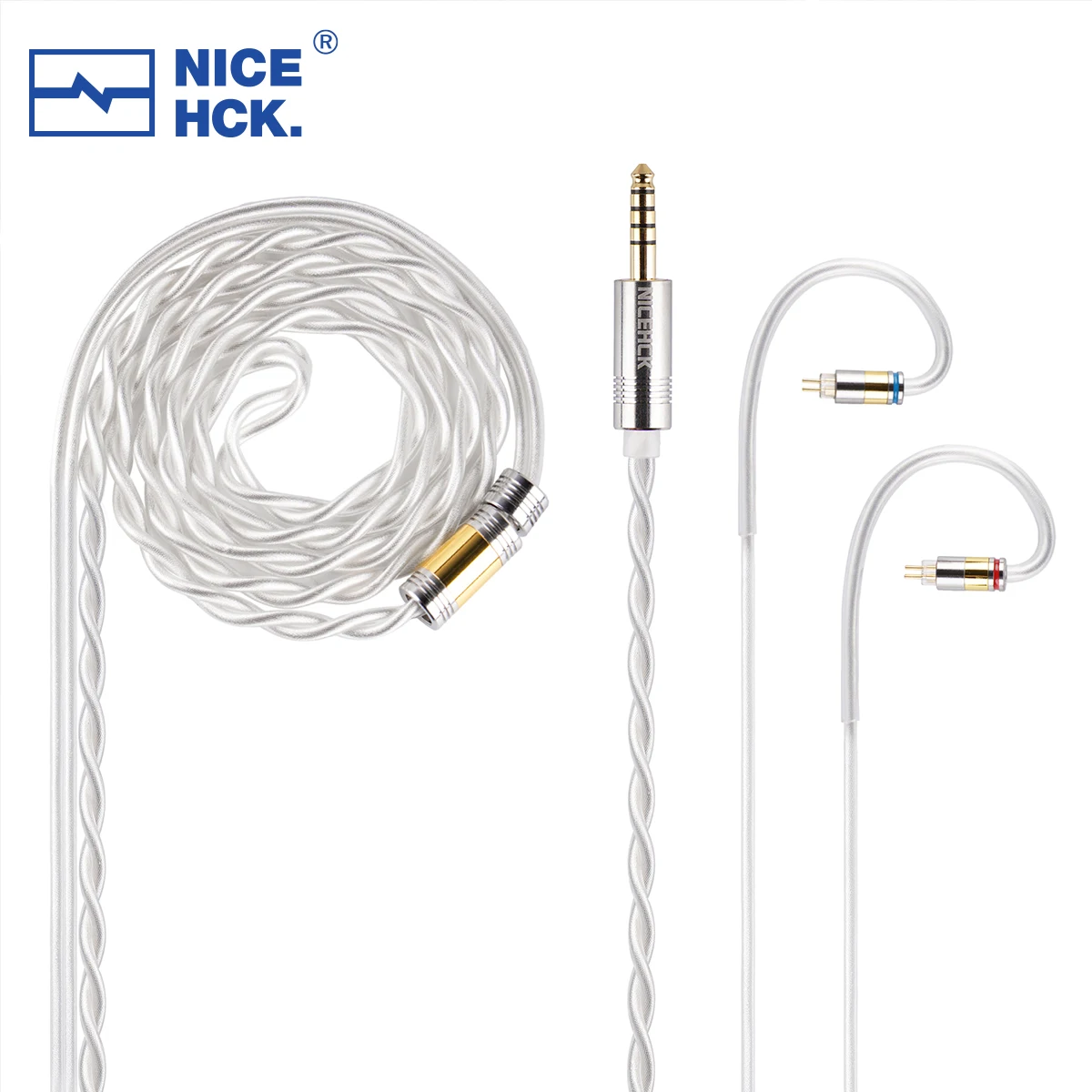 NiceHCK SnowCat 6N Cable de repuesto para auriculares Cable de actualización MMCX/0,78/QDC Pin para Starsea Snow edición Aria ZAX MT3 CRA Rinko Olina