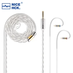 NiceHCK SnowCat 6N Cable de repuesto para auriculares Cable de actualización MMCX/0,78/QDC Pin para Starsea Snow edición Aria ZAX MT3 CRA Rinko Olina