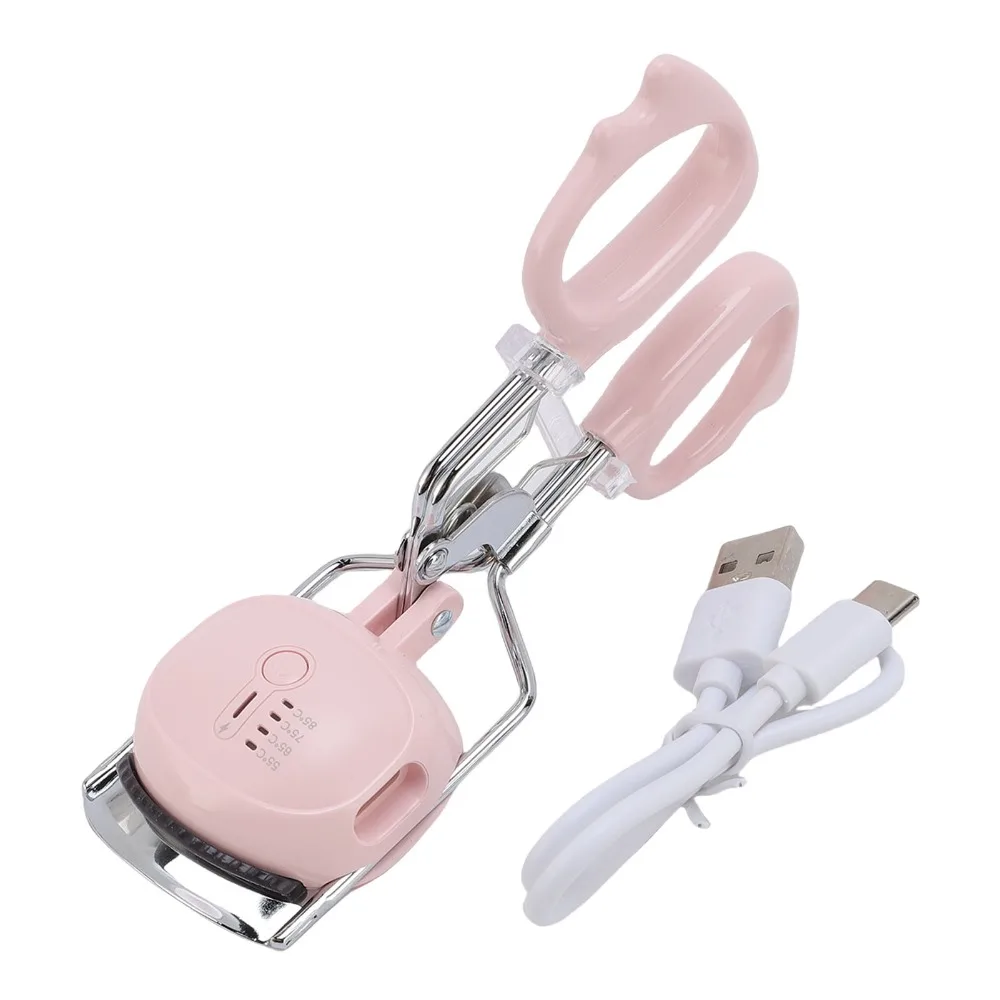 High Quality Rechargeable Electric Eyelash Curler Long Lasting Portable Heated Eyelash Curler Four-level Lash Curler Makeup Tool
