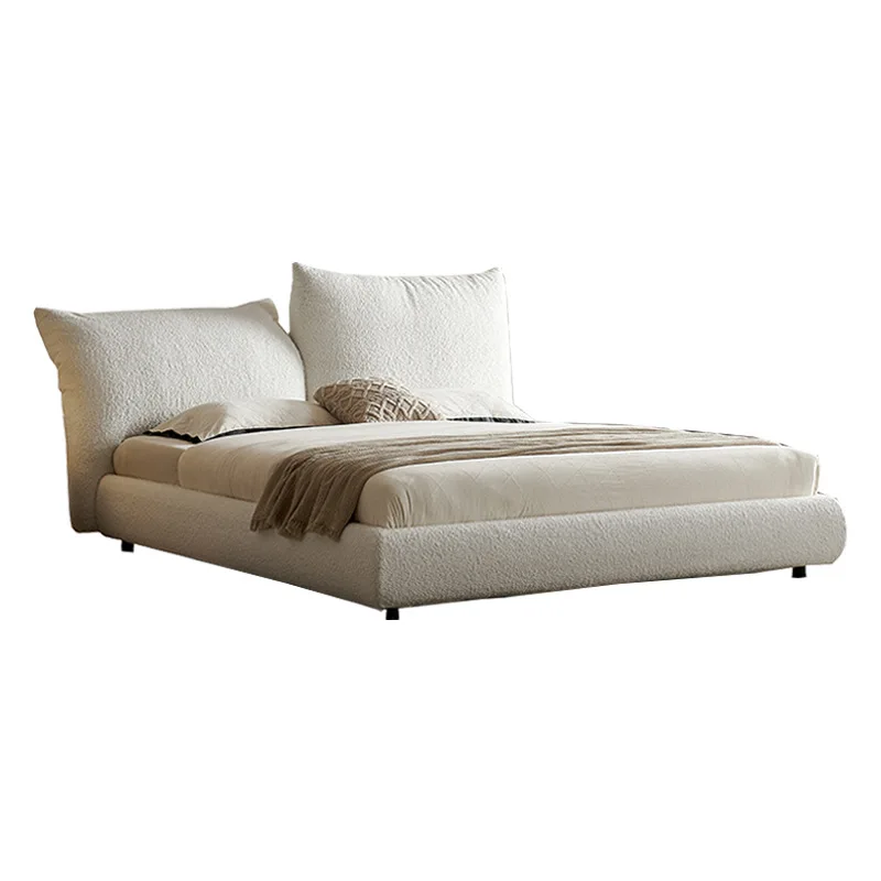 Petal  Modern simple fabric bed 1.8 meters Master bedroom double Fabric