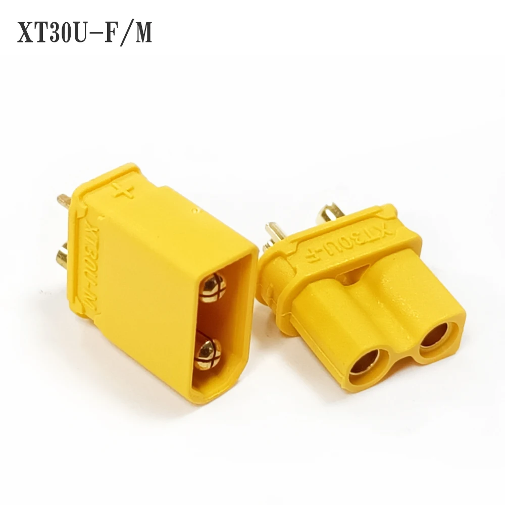 10/20/50 Pairs Amass XT30U XT30 Upgrade Male Female Plug Connector Adapters for Remote Control Toy Part Lipo Battery ESC Accesso