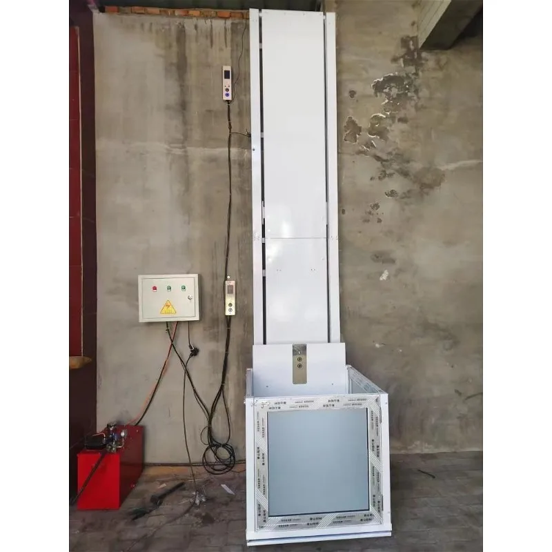 2-8 متر فيلا منزل صغير مصعد هيدروليكي رفع منصة رفع الشحن مستودع مصنع البضائع رفع المسنين مع التنقل المحدود #6