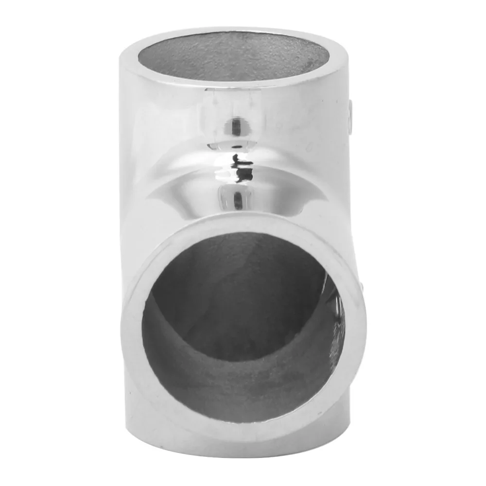

316 Stainless Steel Boat Handrail Tee Polished Marine Grade Marine Pipe Connectors 90 Degree Deck Hand Tee